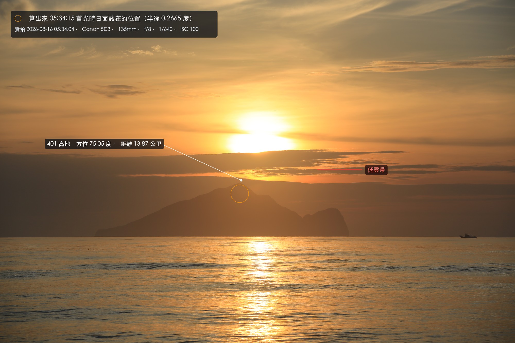 算得出太陽，算不出雲：用 AI 算出該站在哪裡，才看得到日出從龜山島升起