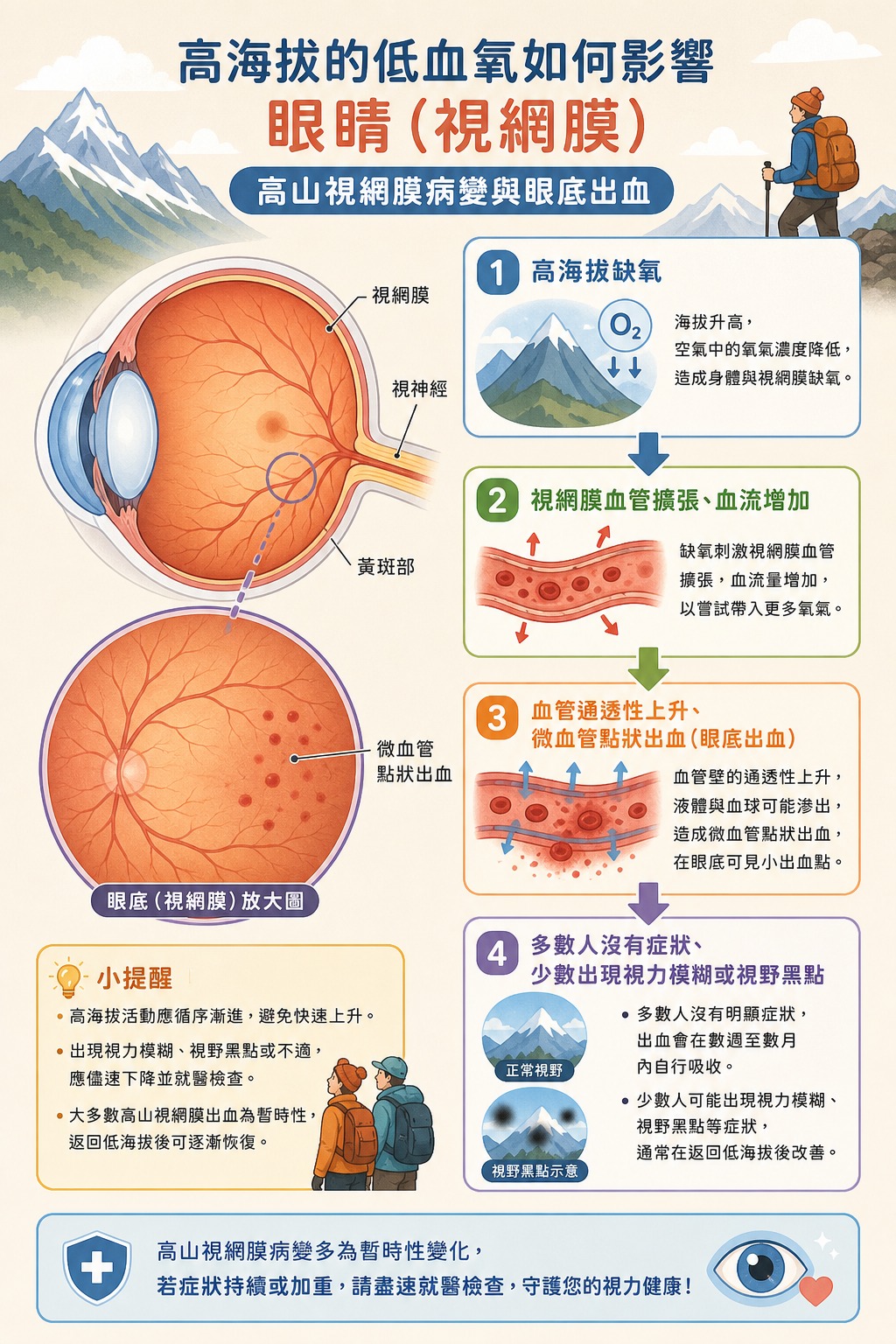 低血氧如何影響視網膜
